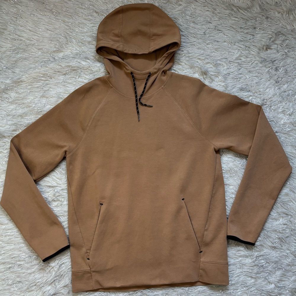 Old Navy Active Men's Brown Dynamic Fleece Pullover Hoodie Size M